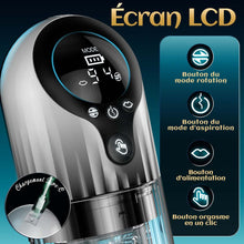 Load image into Gallery viewer, Vortex Male Stroker - 4 niveaux d’aspiration puissants, mode boost à un bouton, facile à nettoyer avec lubrifiant offert