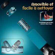 Load image into Gallery viewer, Vortex Male Stroker - 4 niveaux d’aspiration puissants, mode boost à un bouton, facile à nettoyer avec lubrifiant offert