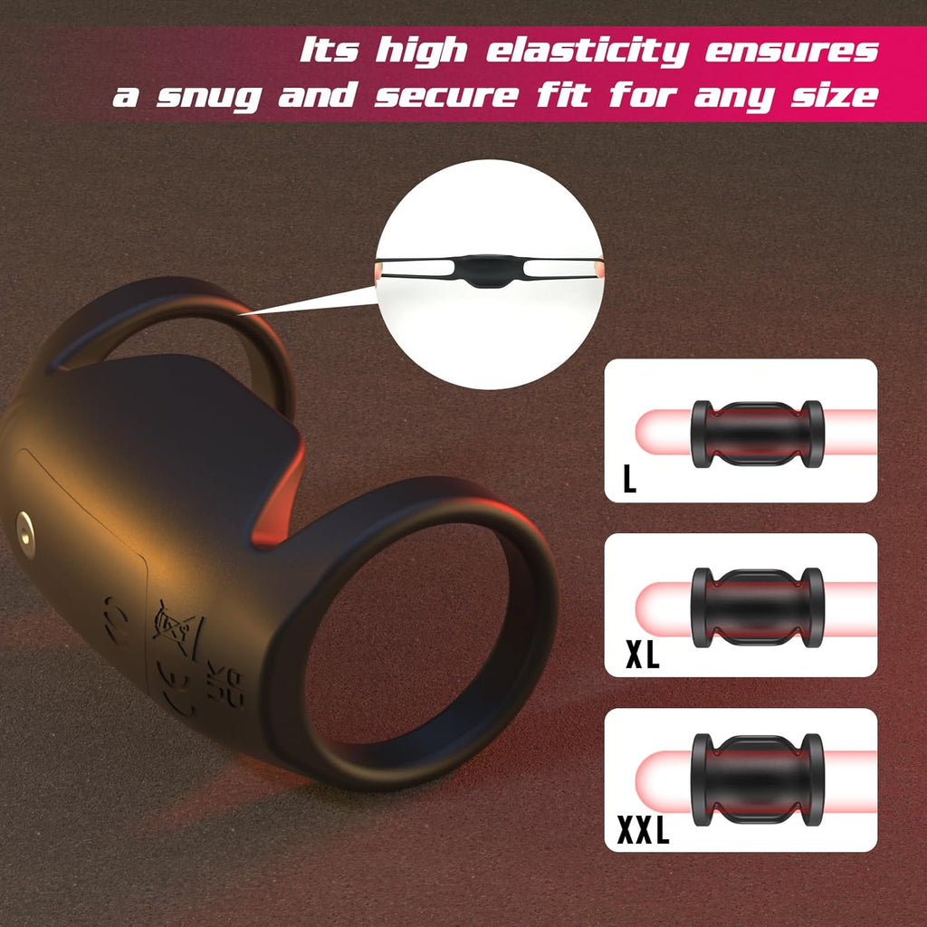 2 IN 1 Elektrischer Penistrainer Vibrator Masturbator mit 10 Kraftvollen Vibrationsmodi
