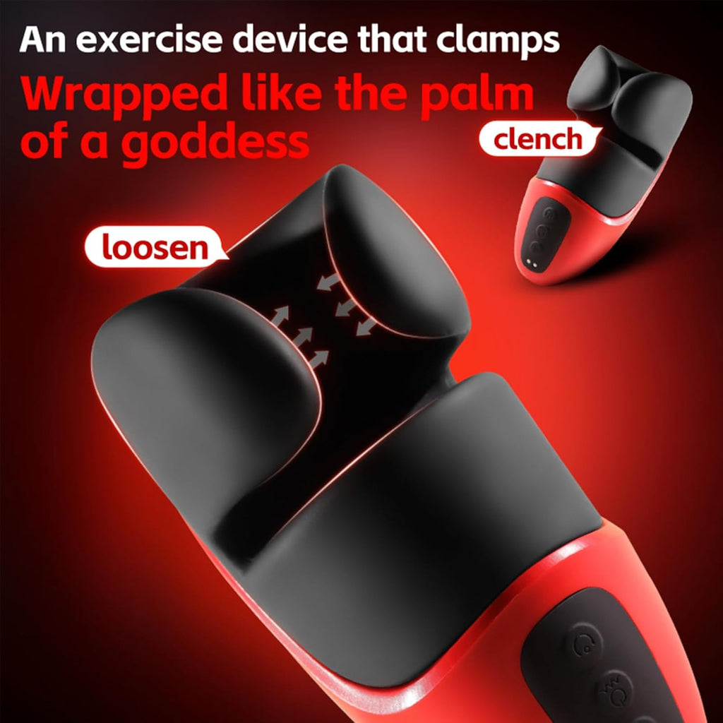 Elektrischer Masturbationsbecher, 10-Frequenz-Clip-Vibration, 10-Frequenz-Kopf Vibration, magnetische Aufladung, Eichelvibrator, Penis-Masturbator, Penistrainer, Sexspielzeug für Männer