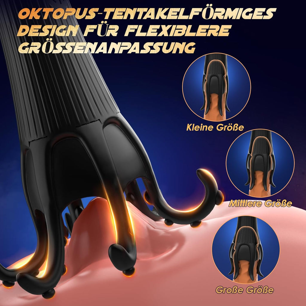 Masturbieren für Männer Penis Eichel Stimulator, Sex Spielzeug für die Männer Zunge Oralsex Masturbator 10 Modi, Vibratorensets Sexspielzeug für Männer Solo Paare Masturbatoren Taschenmuschi