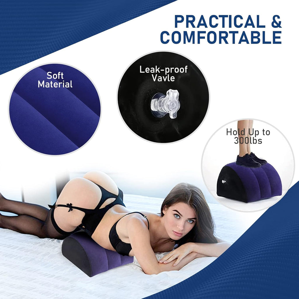 Sex Kissen Lendenkissen Sexspielzeug mit Loch für Paare Sex Frauen G Spot Position Kissen Multifunktionales Aufblasbares Kissen Sex Reisekissen Schlafzimmer Sexmöbel für Paare Frauen