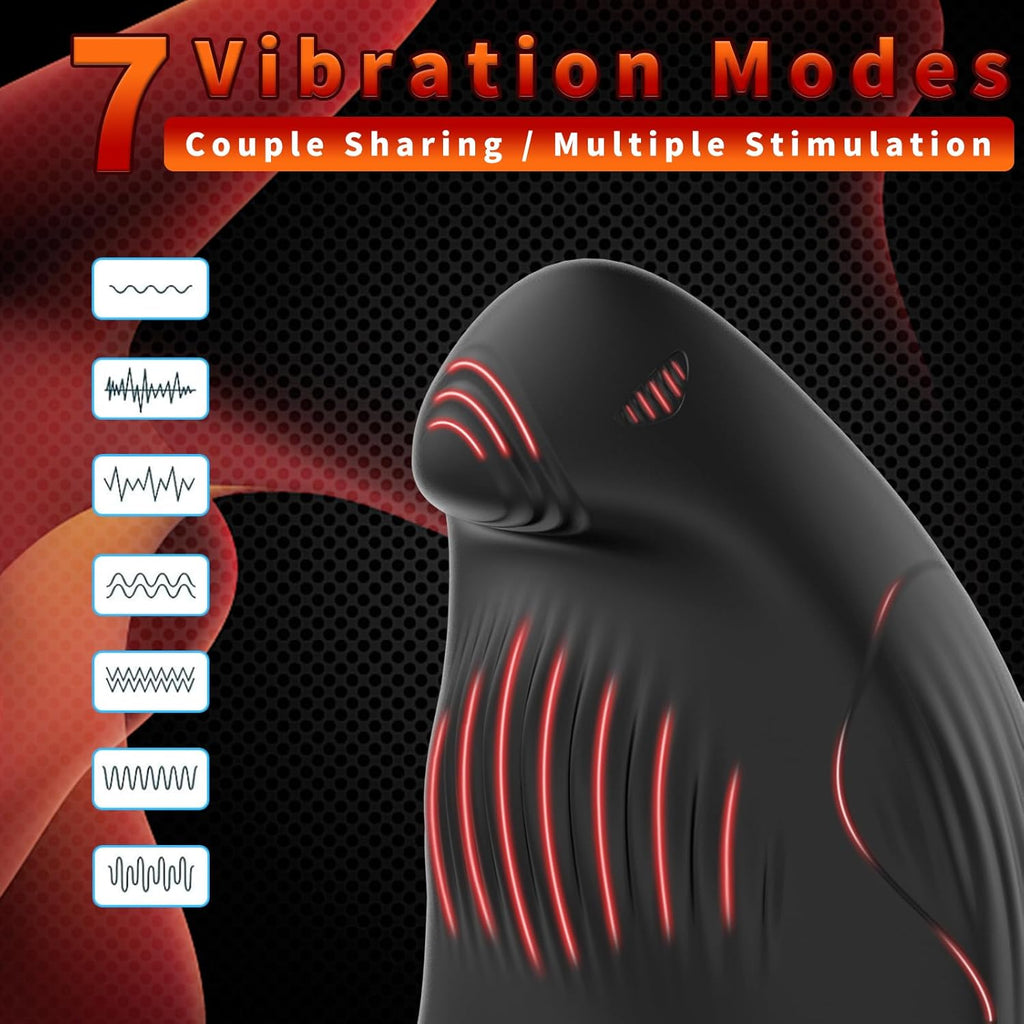 Sex Spielzeug für Paare- Penisring Vibrator Sexspielzeug für Paare Extrem Sex, Penis Ring Sex Spielzeug für die Männer Extrem,Sex Toys Cockring Penisring Erotisches Sexspielzeug mit 7 Vibration