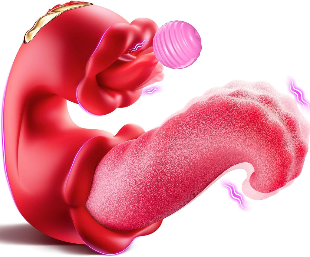 Vibration für frauen Zunge Vibrator, Sex Spielzeug für die Frau 3 in 1 Vibratorensets für frauen klitoris mit 10 Swing Modus sex toys，Sexspielzeug für frauen solo Vibratoren Sex toyset für woman