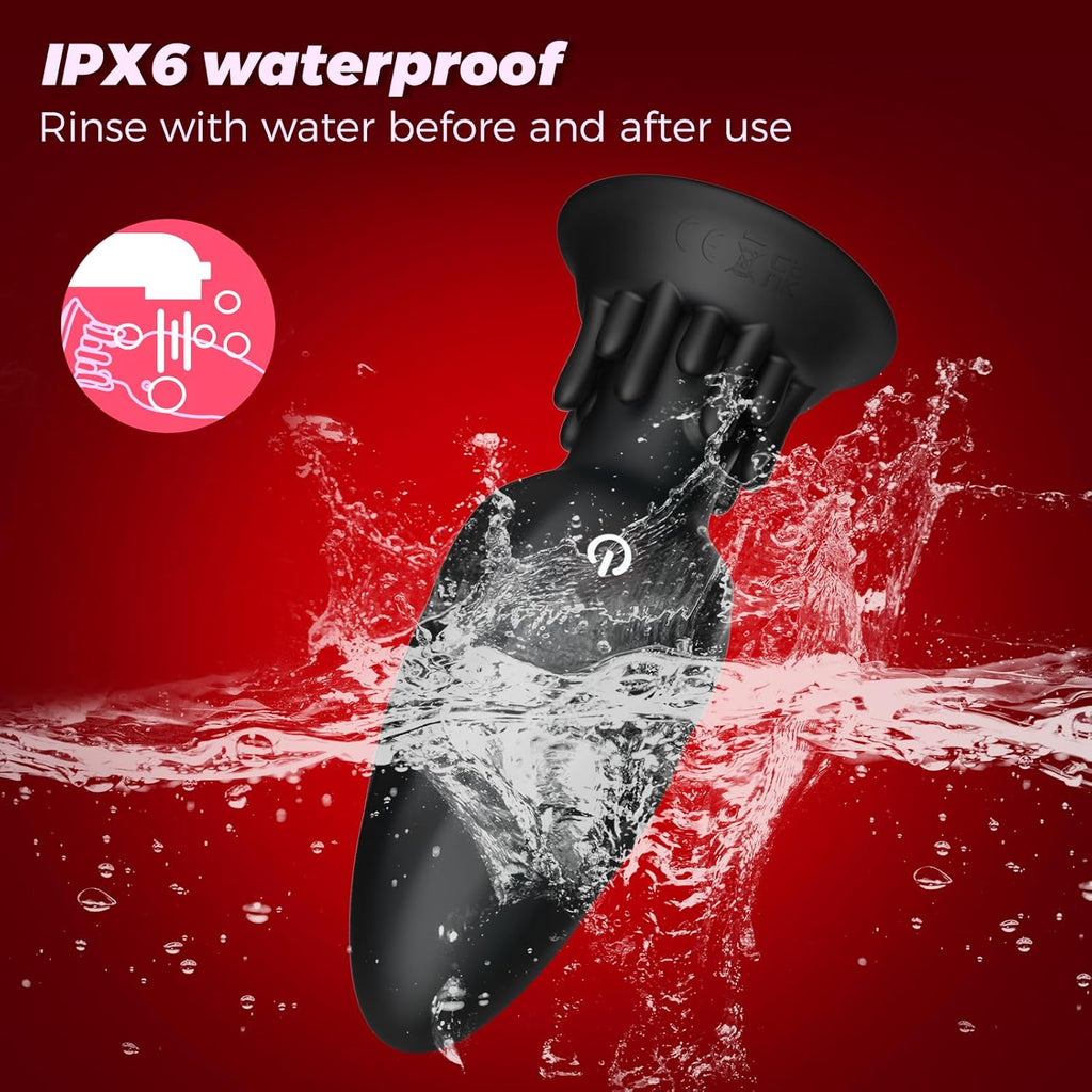 Analvibratoren für Man, Prostata Stimulation Männer Analplug Sex Spielzeug für die Männer mit 10 Vibrationen und 10 Rotationsmodi Fernbedienung Anal Plug Dildo für Paare Buttplug Sexspielzeug