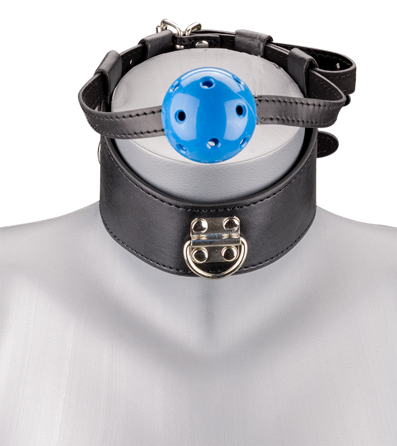 Ballknebel mit Bondage-Halsband